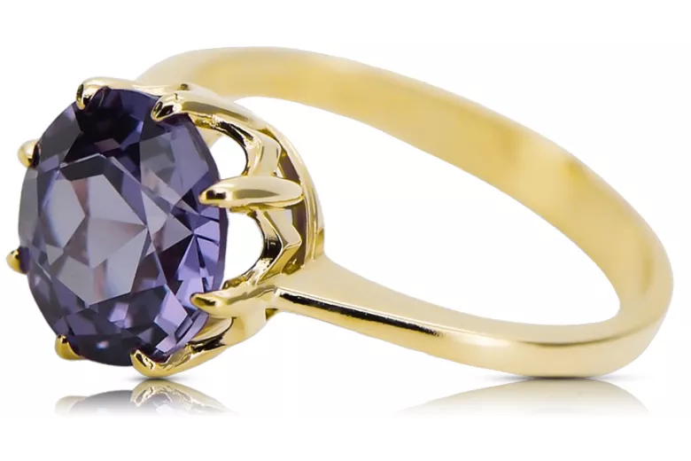 Ring Vintage Jewlery Alexandrite 14K Yellow gold vrc157y